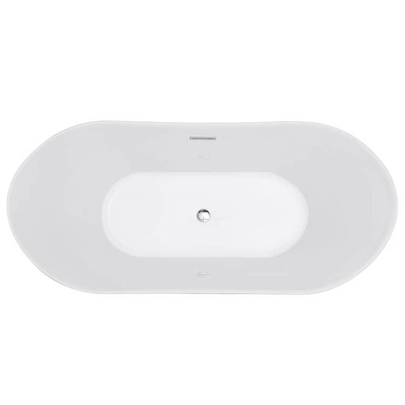 Sannora bathroom small apartment acrylic crescent thin edge adult independent bathtub 1.5-1 meters