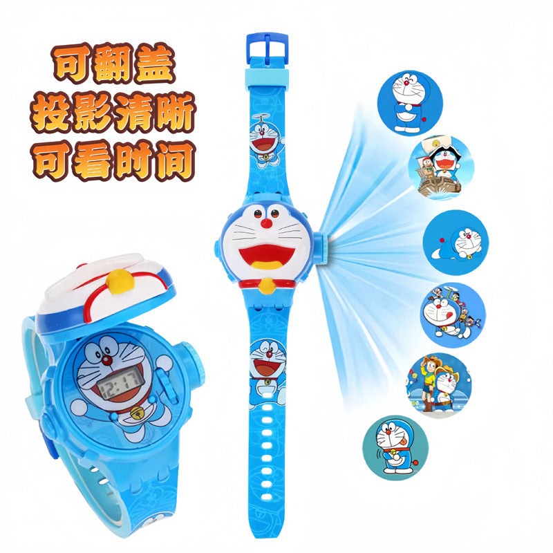 Ultraman kids' toys cartoon hero light-up projector zero tiga geed electronic watch student gift