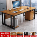 Minimalist modern executive desk set - commercial office furniture for business leaders, includes desk and chair combination