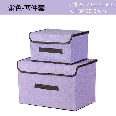 Home folding fabric storage box, clothing with cover dust storage box, multi-functional wardrobe sorting storage box wholesale