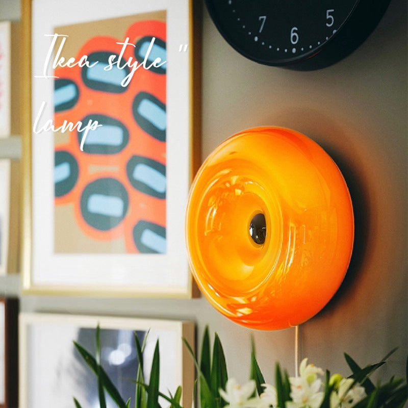 Bedside night light table lamp accessible luxuryclassy creative decorative table lamp atmosphere glass table lamp donut table lamp