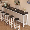Factory direct industrial style bar table set - thickened composite board, steel frame, high-top bar table and stool combination