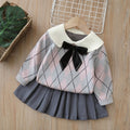 Girls' jk uniform set with pleated skirt - new spring  collection - preppy style girls' outfit