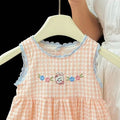 Infant and toddler summer dresses: new  plaid tank dress - stylish, cute bunny princess outfit