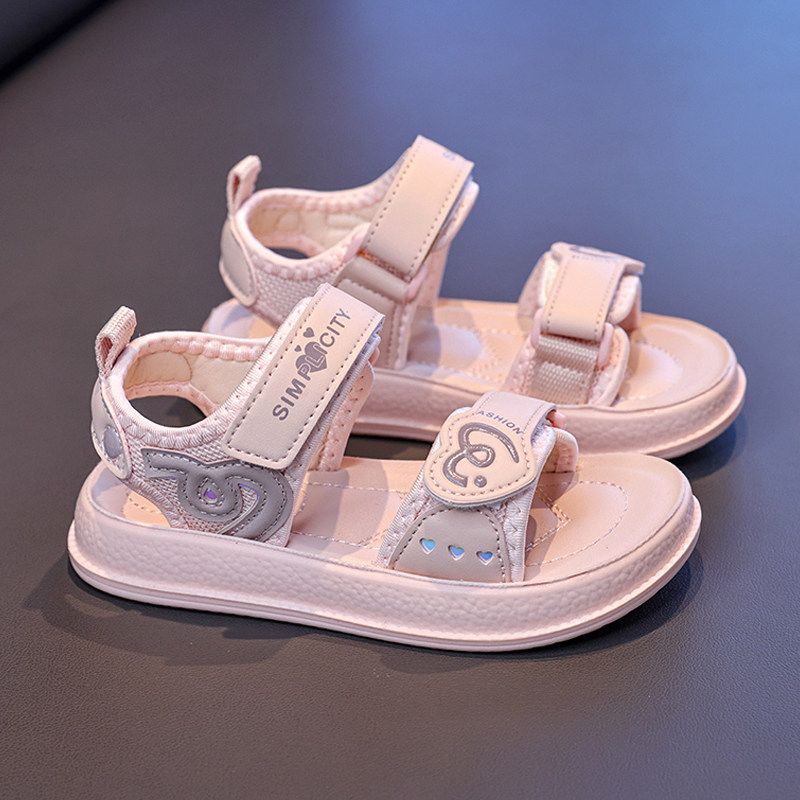 Girls' sandals: new  summer collection - open-toe princess sandals for kids, stylish non-slip beach shoes for girls (sizes for mid-to-large children)