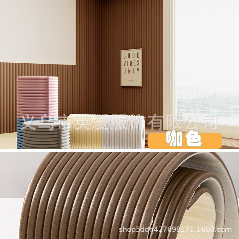 Anti-collision strip, children, babies, environmentally friendly, non-toxic, free sticker, seamless bay window corner door frame corner hemming, anti-collision