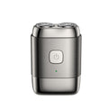 Electric shaver with magnetic heads, type-c charging, washable, alloy housing, compact and portable beard trimmer