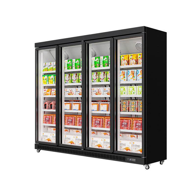 Walther freezer commercial refrigerator four-door refrigerated and frozen display cabinet meat food freshness cabinet durian freezer