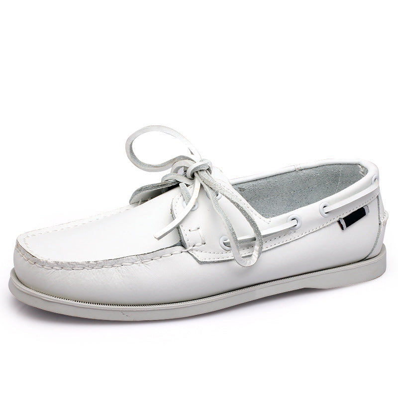 Sailboat shoes for men, two-layer cowhide thin bottom business easiest for match shoes export british style casual driving shoes handmade shoes