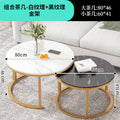 Accessible luxury small coffee table mini coffee table small apartment living room for home tea table casual rental house simple small round table