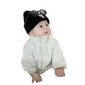 Baby autumn winter baby boy fleece-lined onesie, super cute casual outing outfit, spring and autumn climbing suit