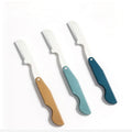 Rhino folding wide-blade eyebrow razor - sharp stainless steel blades, protective mesh, eyebrow shaping tool - in stock & wholesale