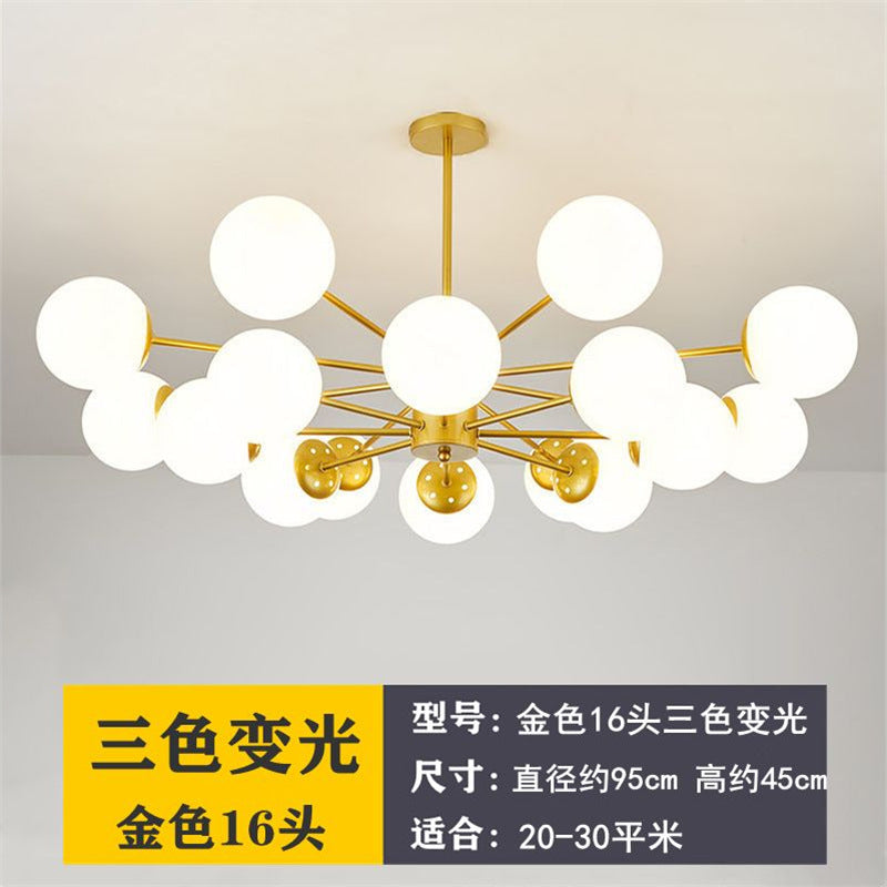 Nordic led pendant light - modern minimalist style for living room,  new arrival, bedroom main light, gold magic bean lamp