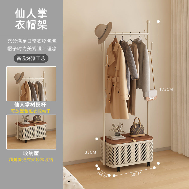 Clothes drying rack floor-standing indoor high-grade clothes hanger fall and winter quilt balcony for home clothes drying rack telescopic pole