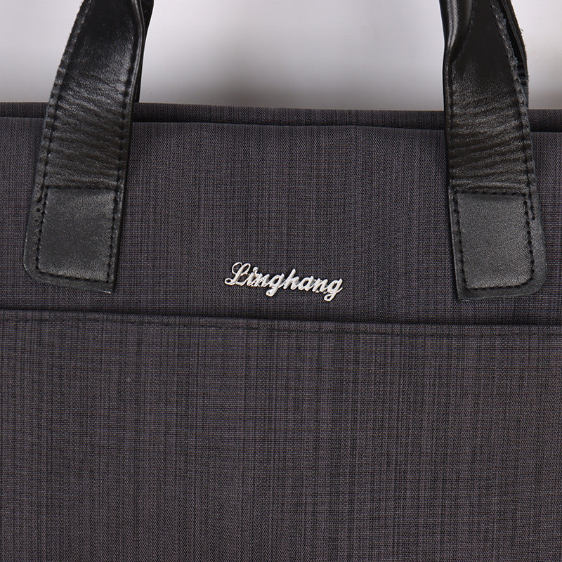 Spot Supply Pilot 2103 Vertical Stripe Oxford Bag, Office Information Bag, Zipper File Bag