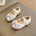 Spring & fallk-stylenew arrivalgirl leather shoesbowsprincessflatskidsvelcrobows performance dance shoes