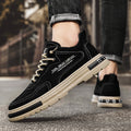 Men's spring breathable kitchen work shoes - anti-slip, waterproof, wear-resistant, safety shoes, trendy black casual sneakers
