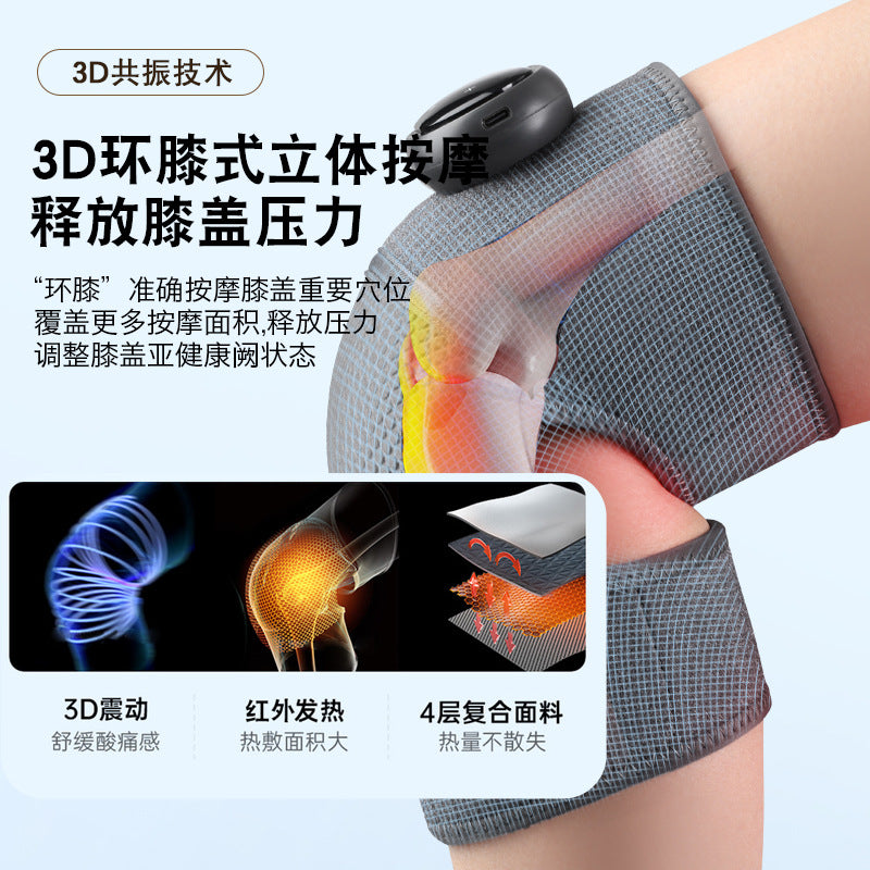 Knee massager w3 electric heating knee pad hot compress massage joint heating warm massager intelligent temperature control heating