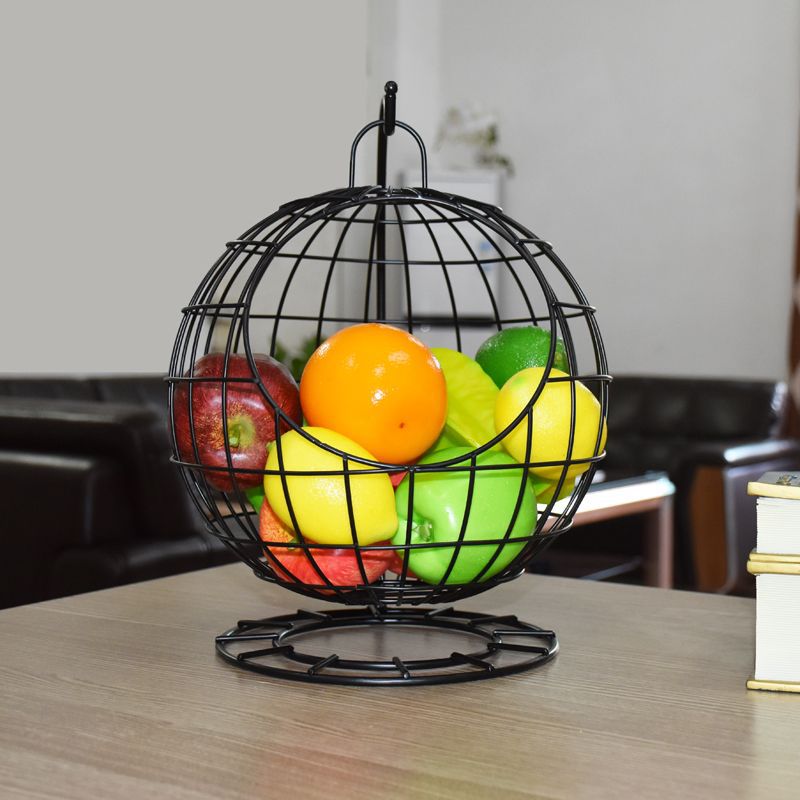 European-style living room fruit bowl, creative & stylish hanging basket fruit basket, minimalist fruit bowl with drainage & storage, gold luxury fruit platter