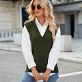 Fashion cross-border vest vest sweatersilmv necknew arrival  sleeveless waistcoat knitting shirt women's sweater