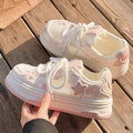 Star sneakers for women, breathable mesh, 2026 new arrival, popular spring and summer, k-styleeasiest for matchthick soleniche stylecasual sports