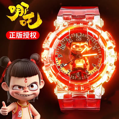 Nezha 2 ao bing kids watch toy luminous small digital watch boy young 2026 popular new year's day gift