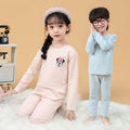 Children's  new double-sided german velvet solid color cut-to-fit autumn/winter warm clothing set - two-piece