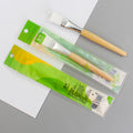 Zhiwei facial mask brush beauty spa application wooden pole mask brush wooden handle soft bristle brush makeup brush log pole white hair