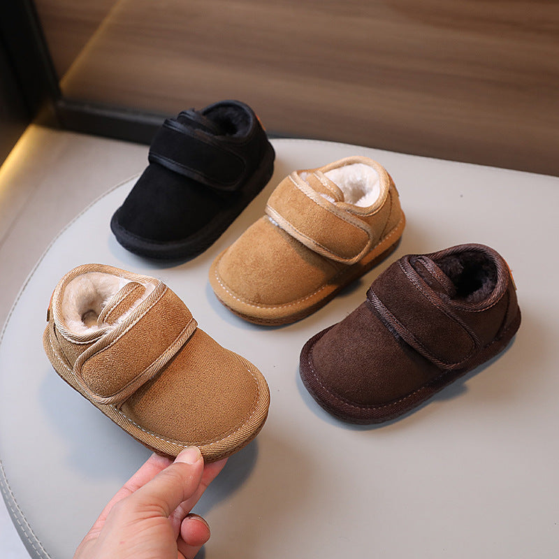Kids cotton shoes wintergirl snow boots boys fleece-lined cotton boots winter baby girl snow cotton large cotton shoes winter shoes