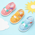 Baby cloth sandals for boys, summer, ages 0-1-2-3 years, infant anti-slip soft sole squeaky shoes, girls' first walker shoes, baby shoes