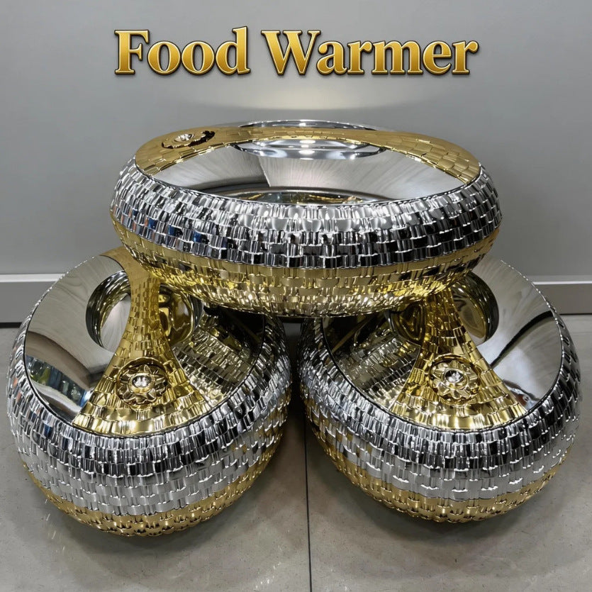 Food warmer 4l-5l-6l gold dot double-layer insulation box export cross-border factory direct sales insulated lunch box