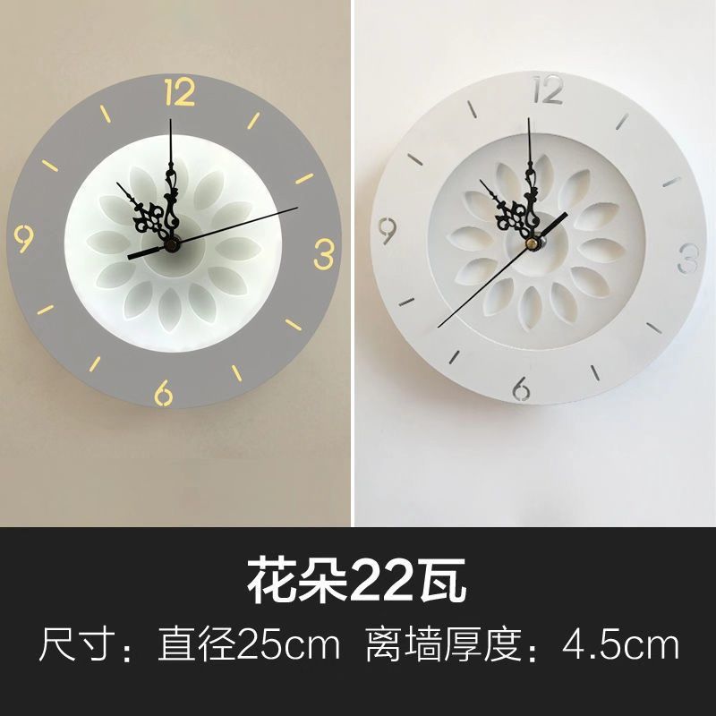 Scandinaviancasualfashion creative led wall clock wall lamp living room study bedroom lamp living room lamp decorative lighting fixtures