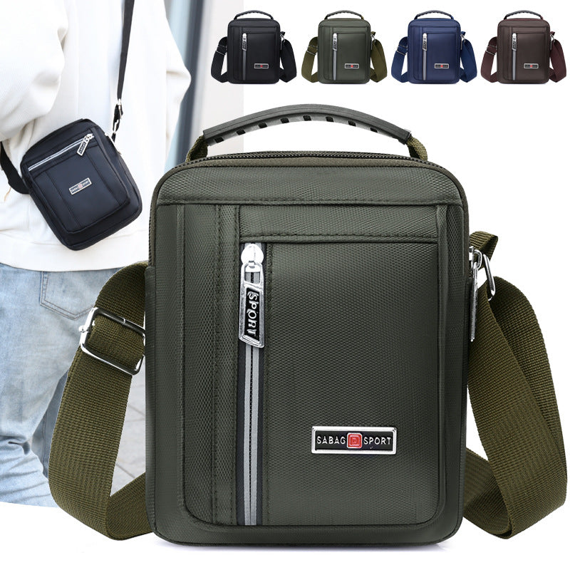 New fashion portable men's bag going out casual vertical messenger bag nylon light commuter versatile shoulder bag wholesale
