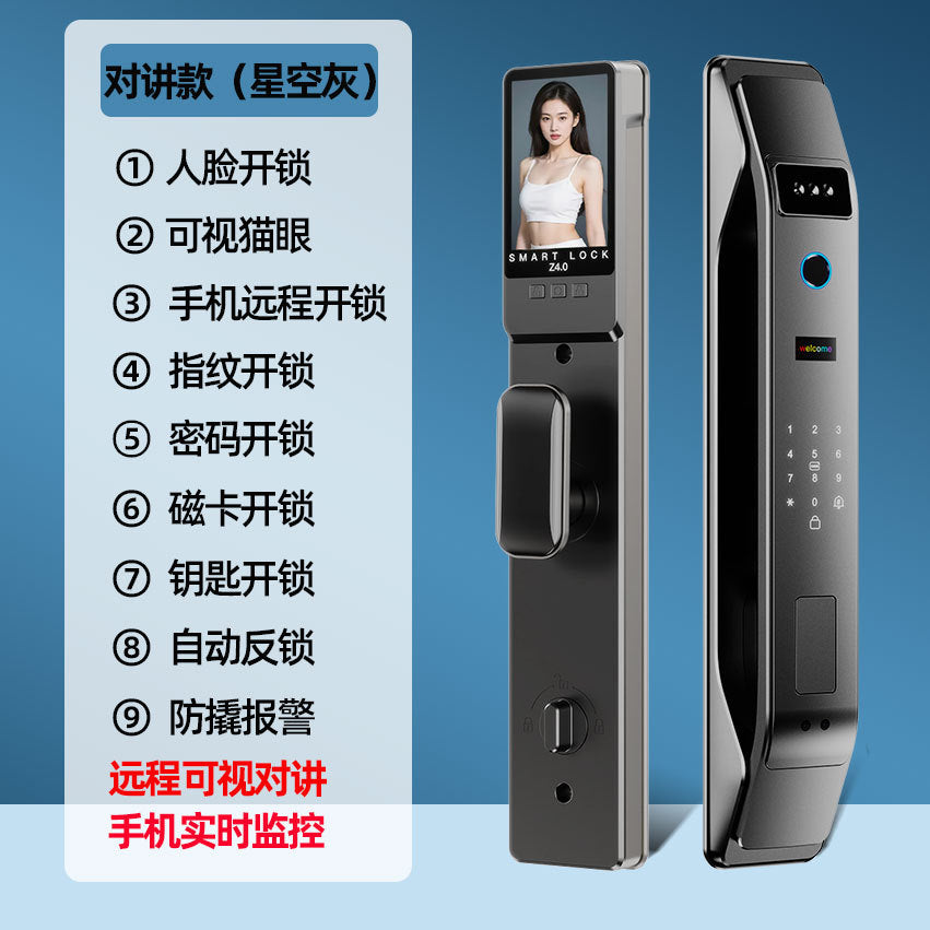 3d face recognition smart door lock, electronic lock, anti-theft door lock, entry door fingerprint lock, password lock - direct from shenzhen factory
