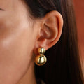new arrivalretro thick gold teardrop-shaped earrings water drop-shaped earrings stylisheasiest for match anniversary gift