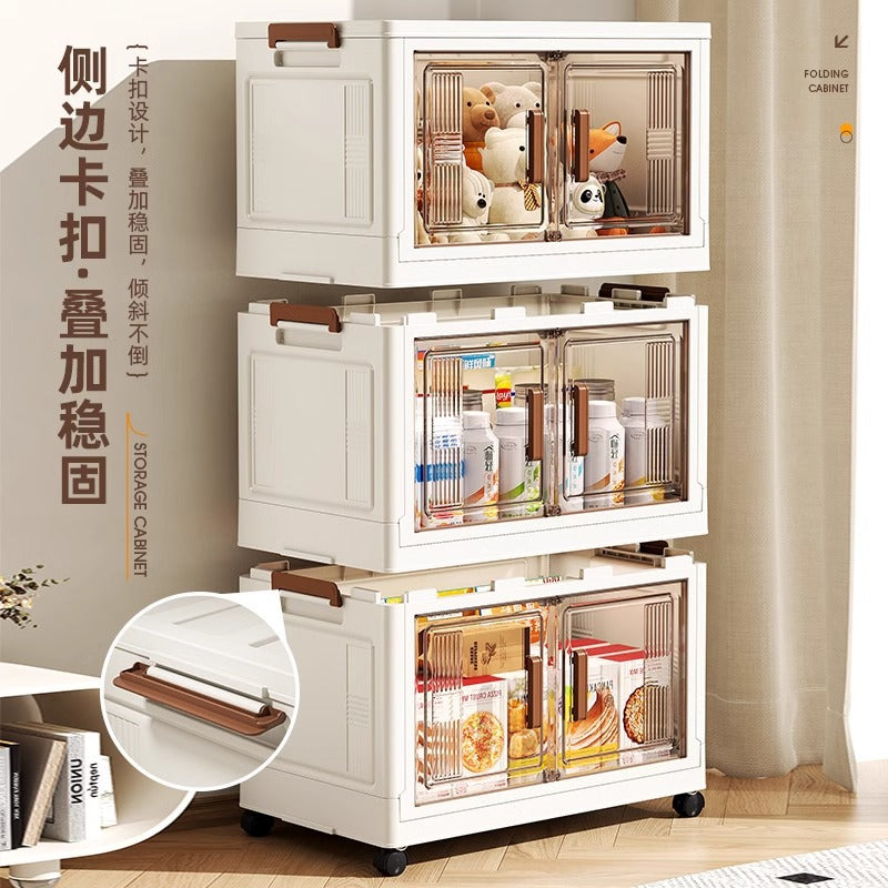 Younai Shelf Household Baby Children's Locker Clothes Toy Organizing Cabinet Free Installation Folding Storage Cabinet