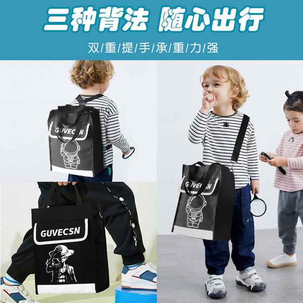 Student handbag art bag carrying book bag crossbody bag men and women make-up book NASA astronaut children's tutoring bag