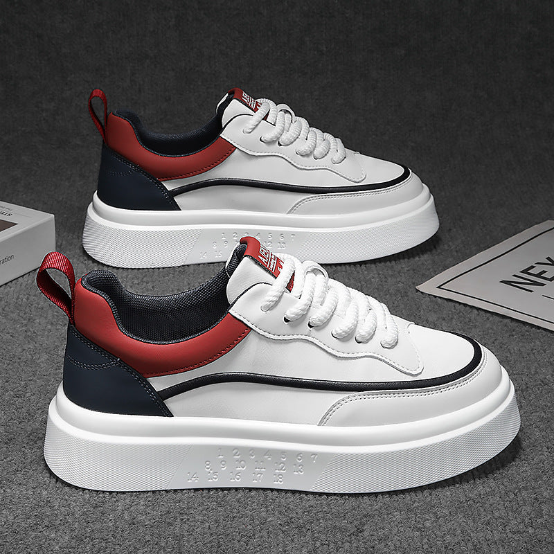 Men's shoes 2025 new autumn breathable versatile casual shoes lightweight soft sole sneakers wear-resistant athletic white shoes for men