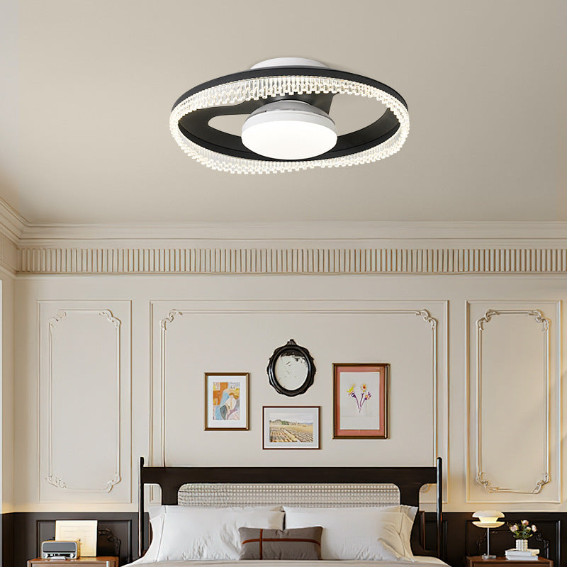 [Strict selection] Anti-direct blowing bladeless fan light Main ceiling light 2025 New children's room invisible ceiling fan Electric fan