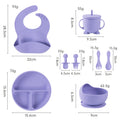 Purple 8-piece set (without ears)
