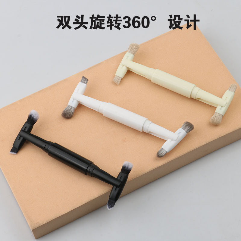 makeup brush double-ended eye brush can be rotated four-in-one multi-functional eyebrow brush lip brush oblique eye shadow brush makeup brush