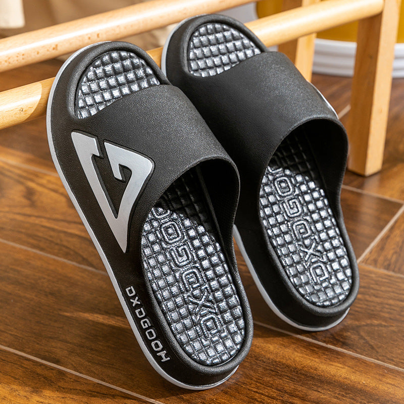 Big kids' slippers - summer boys' anti-slip house slippers, trendy indoor/outdoor kids' sandals