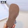 Vancahao girls' sandals -  summer new korean style children's fashion beaded closed-toe princess shoes for babies