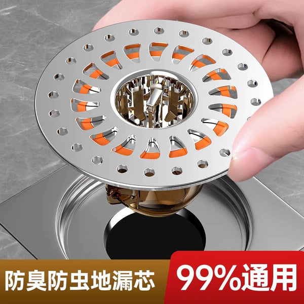 Toilet floor drain deodorant universal inner core toilet insect-proof sewer pipe anti-return odor artifact sealing closed cover