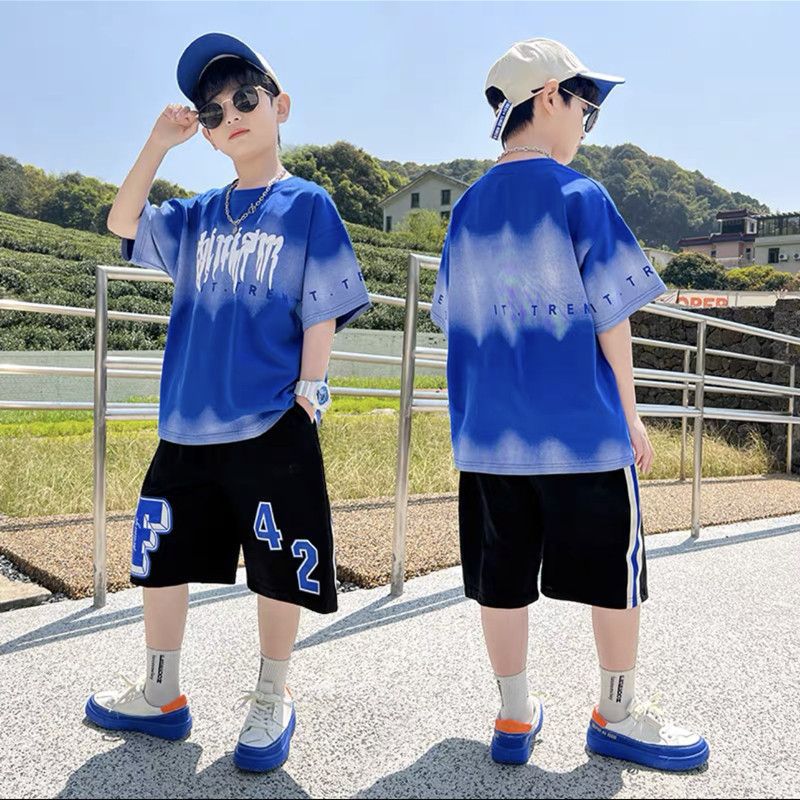 Boys' summer outfit set: new  lightweight summer style for older boys - sporty, cool, and trendy