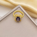 Tz-8235 gold purple ring