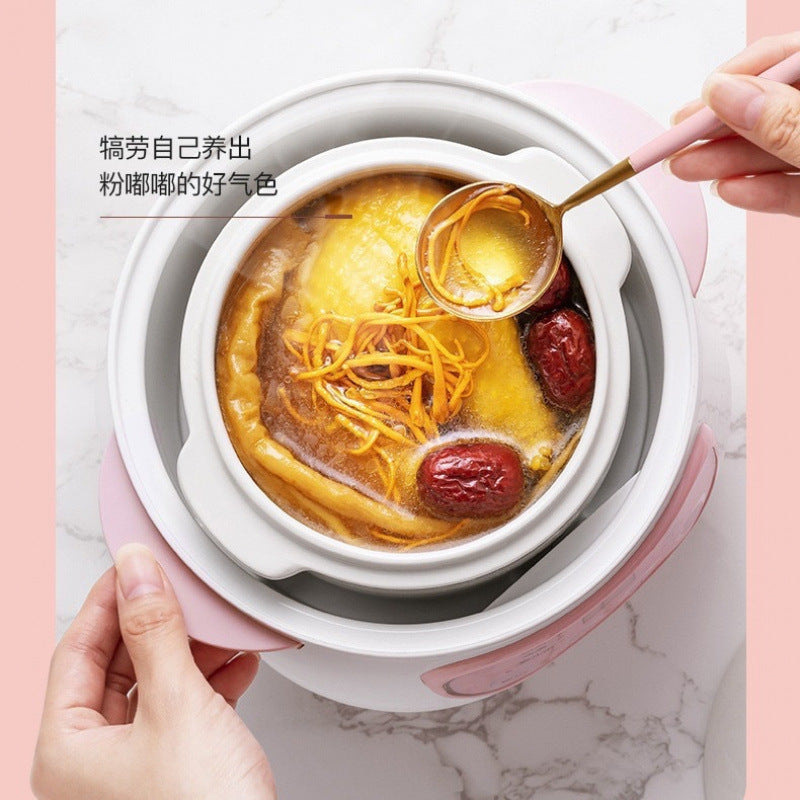 Electric stew pot ceramic in stocksmart reservation water-proof fully automatic porridge soup bird's nest electric stew pot small
