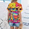 wholesale women's short-sleeved shirts, featuring trendy and popular printed designs. dropshipping available for summer lightweight styles
