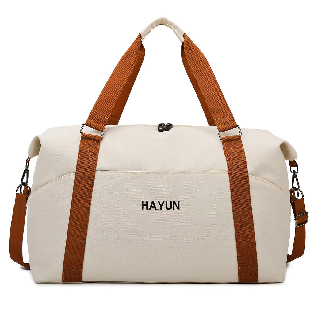 New fitness bag large-capacity travel bag oblique span short-distance business trip luggage bag women's lightweight waterproof clothing storage bag