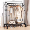Upgraded cat ear double pole model 130cm matte black four side hooks.;